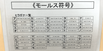 モールス符号表